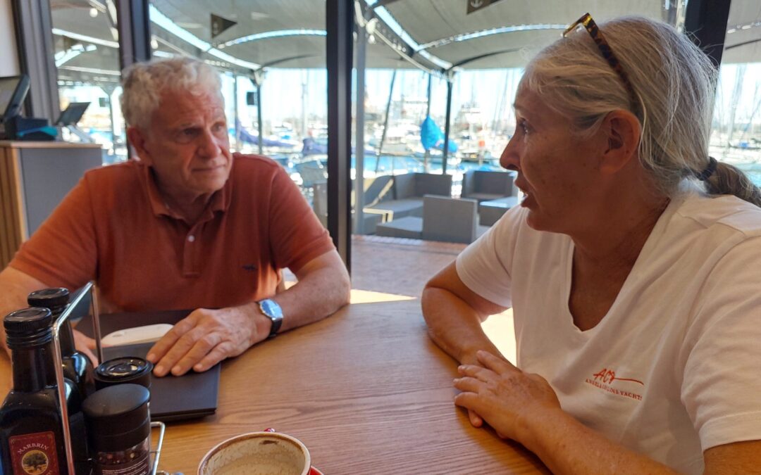Angela Collins met with Angelo Lavranos yesterday