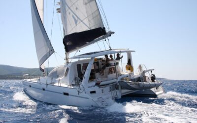The Catamaran Boom by Angela Collins Yachts