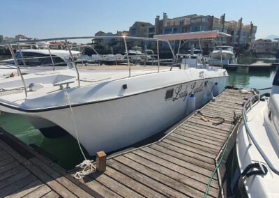 SOLD – NEW ORDERS AVALABLE AVENTURE 30  Europa 30ft Motor boat Catamaran hull | R1,800,000 | including Motors | new factory built in Cape Town