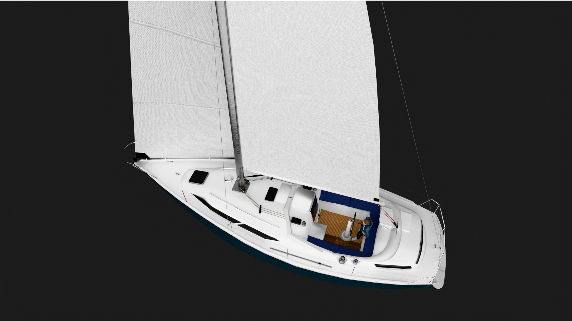 The new TOSCA39 sailing yacht built by Angela Collins Yachts in Cape Town