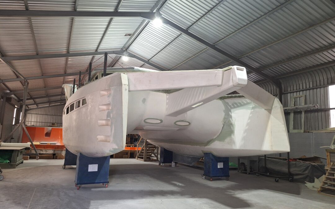 PROGRESS ON OUR CLIENTS NEW ONYX CATAMARAN